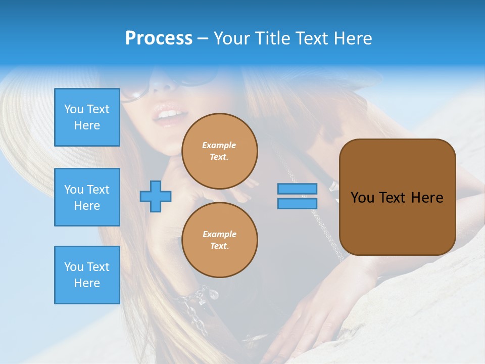 Blue Positive Rest PowerPoint Template