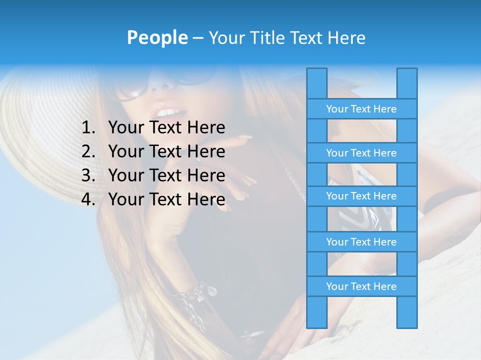 Blue Positive Rest PowerPoint Template