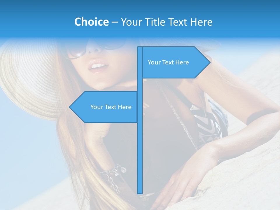Blue Positive Rest PowerPoint Template
