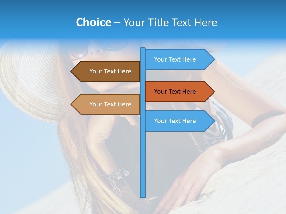 Blue Positive Rest PowerPoint Template