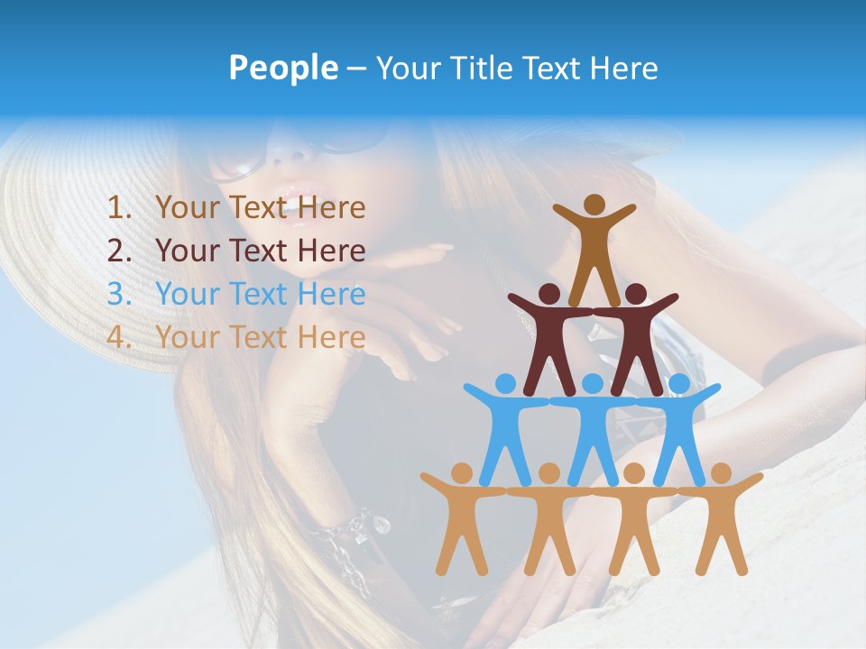 Blue Positive Rest PowerPoint Template