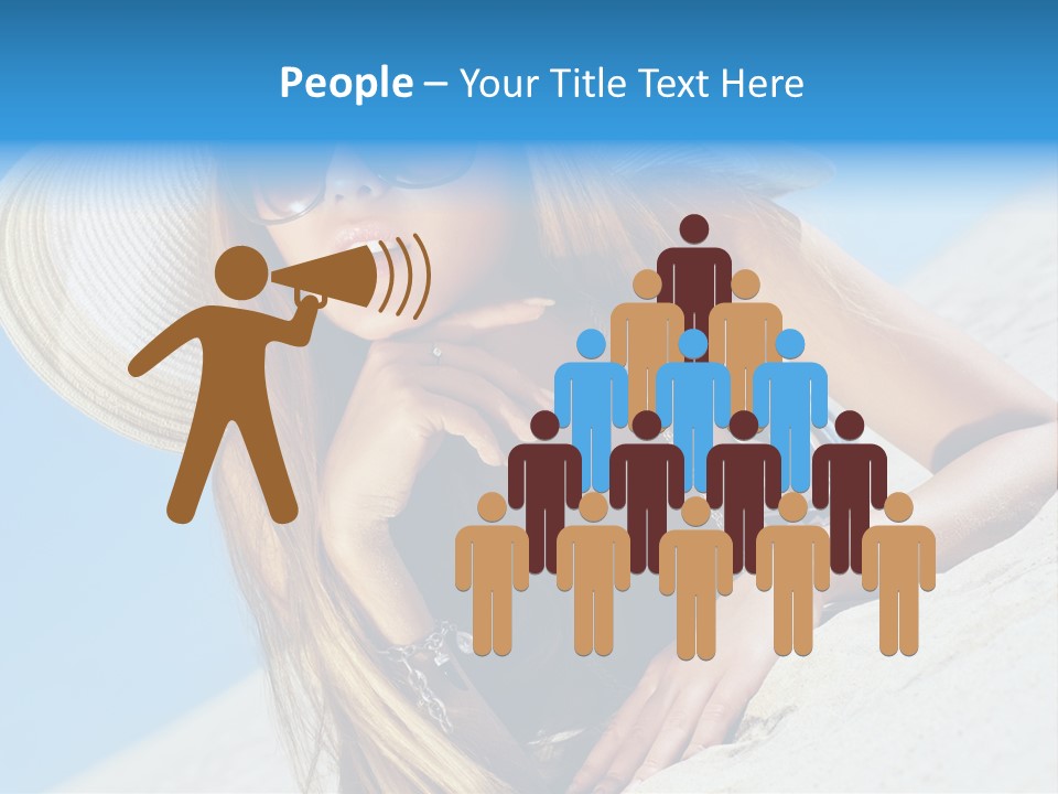 Blue Positive Rest PowerPoint Template