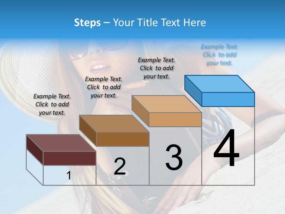 Blue Positive Rest PowerPoint Template