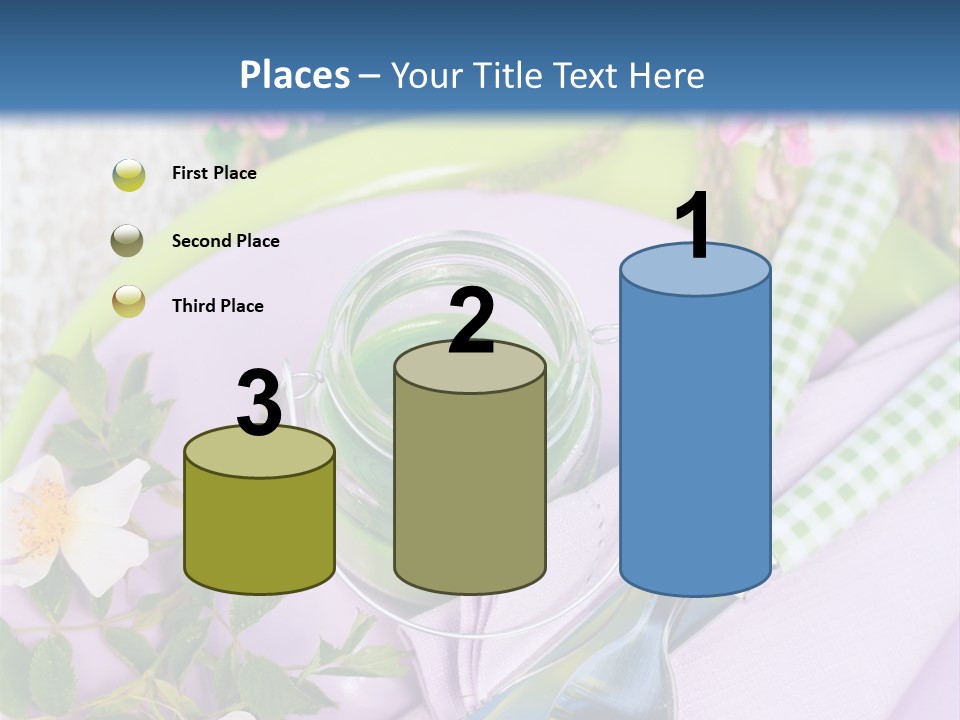 Blank Place Setting Dinner PowerPoint Template