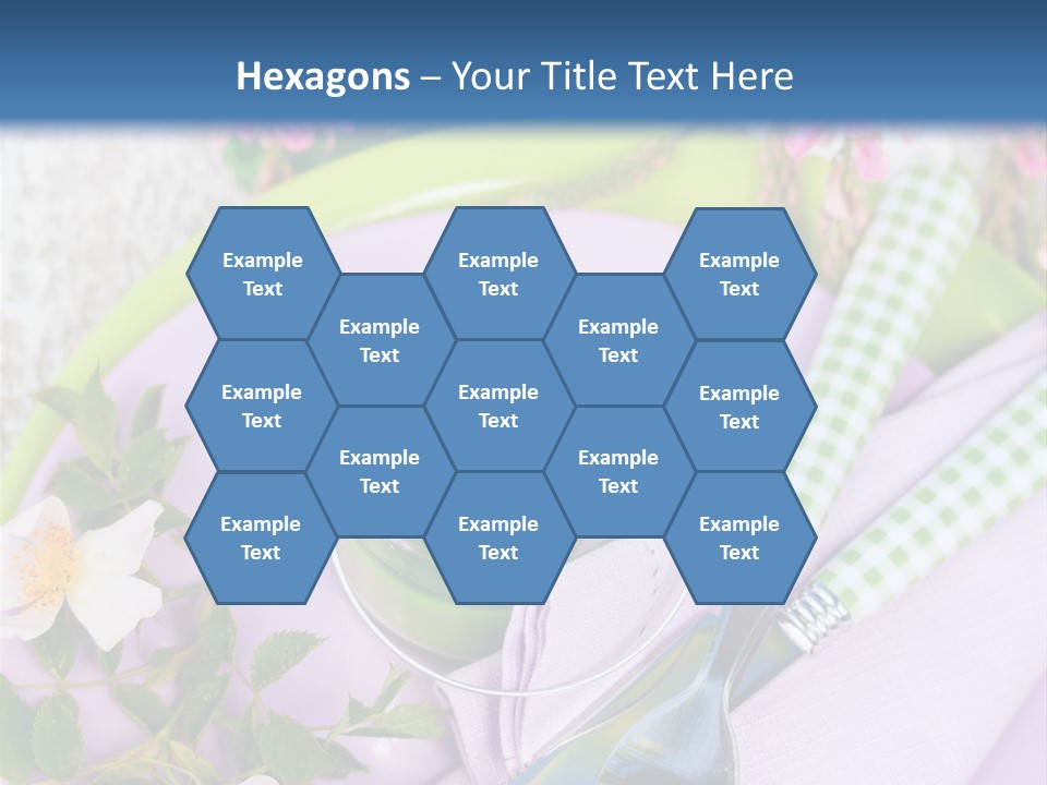 Blank Place Setting Dinner PowerPoint Template