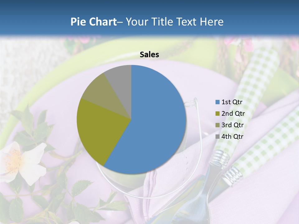 Blank Place Setting Dinner PowerPoint Template