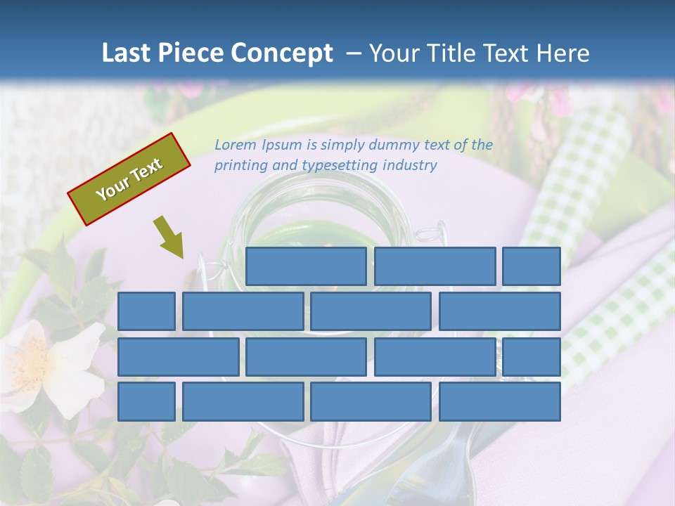 Blank Place Setting Dinner PowerPoint Template