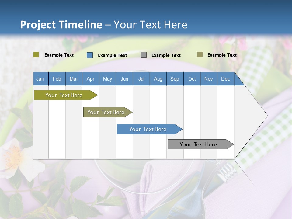 Blank Place Setting Dinner PowerPoint Template