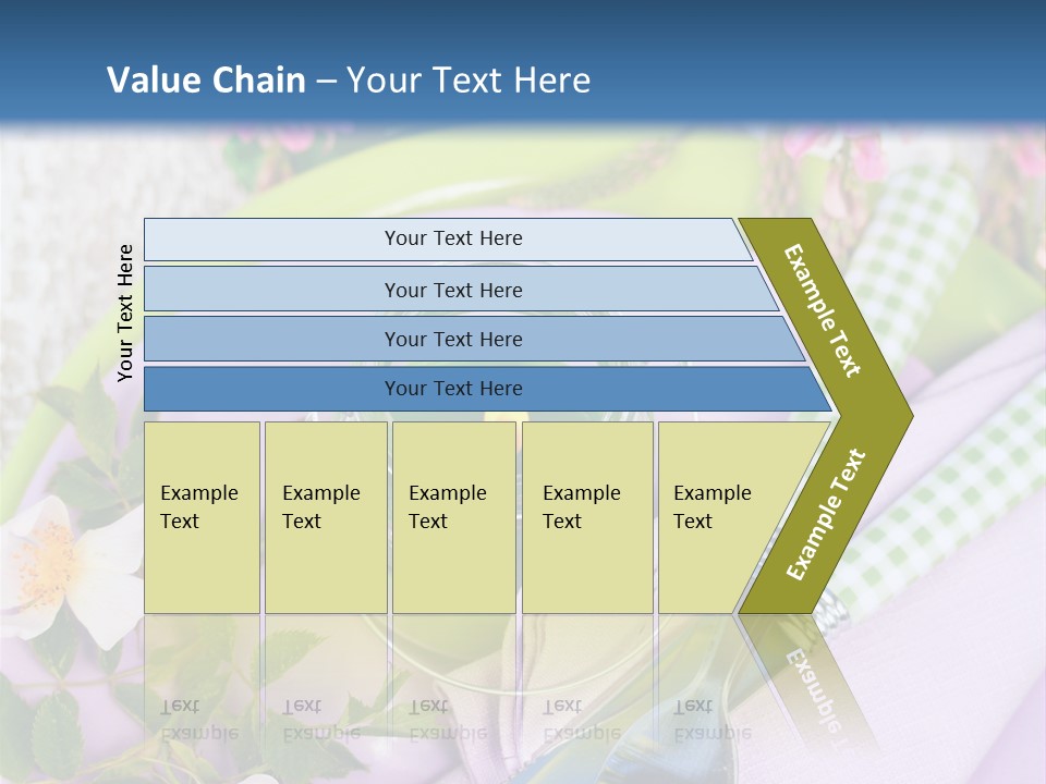 Blank Place Setting Dinner PowerPoint Template