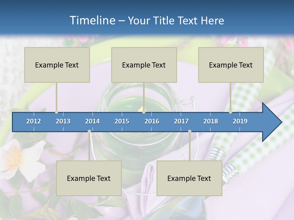 Blank Place Setting Dinner PowerPoint Template