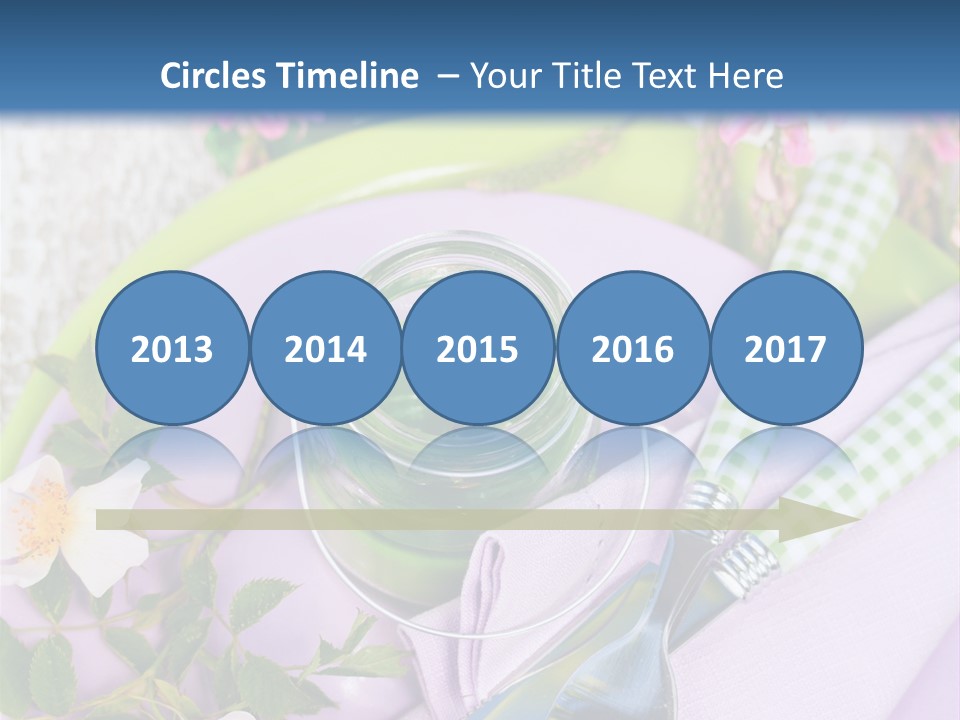 Blank Place Setting Dinner PowerPoint Template