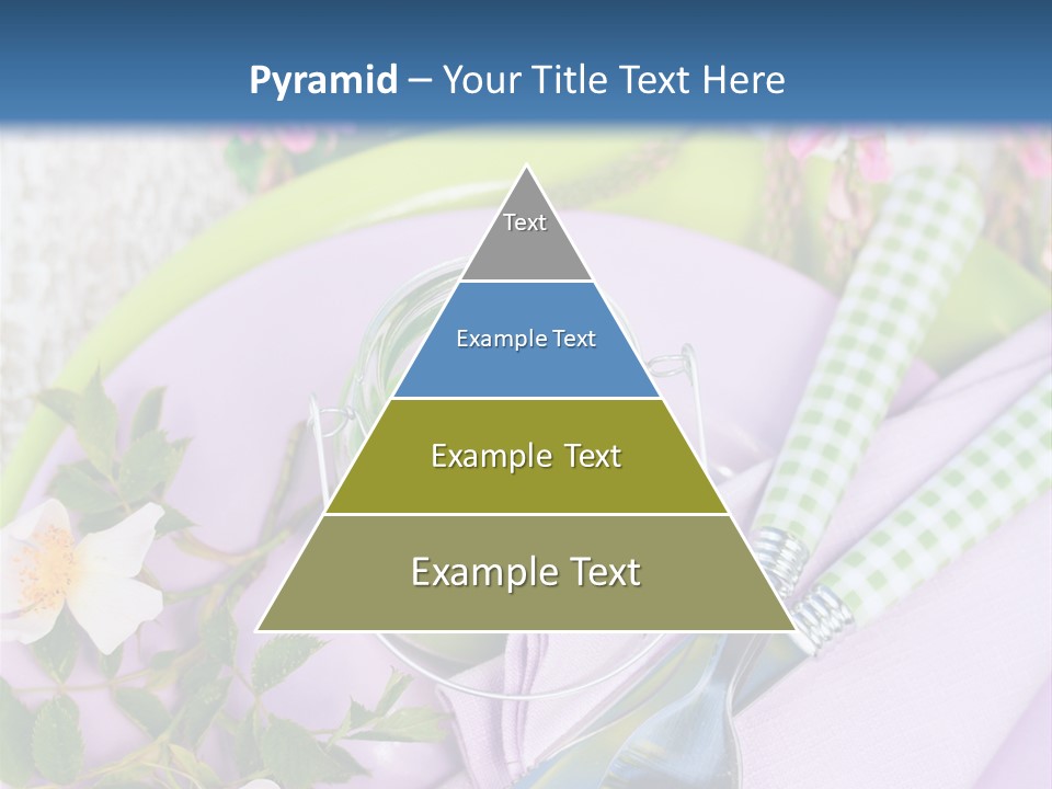 Blank Place Setting Dinner PowerPoint Template