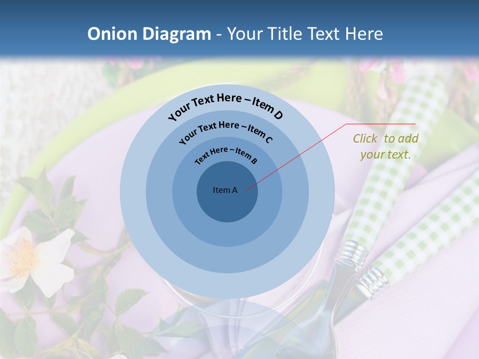 Blank Place Setting Dinner PowerPoint Template