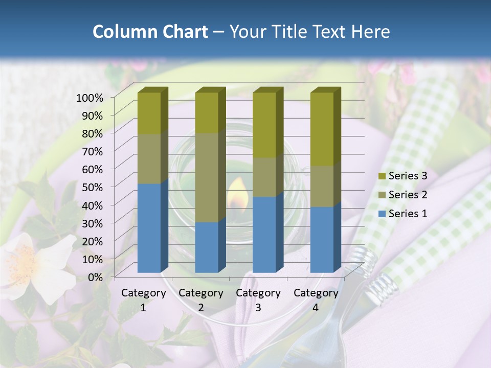 Blank Place Setting Dinner PowerPoint Template