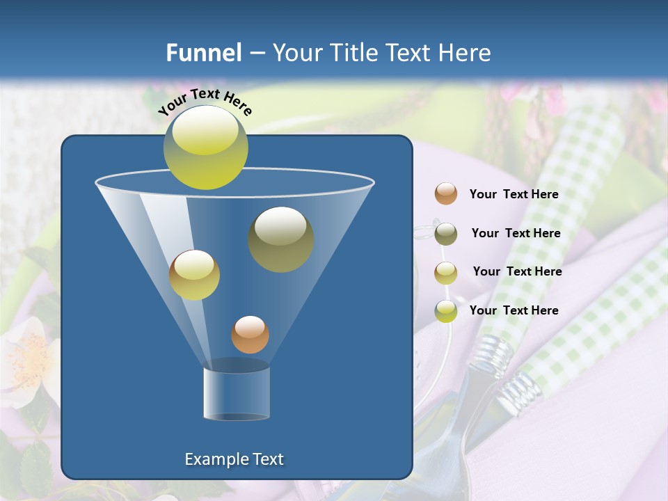 Blank Place Setting Dinner PowerPoint Template
