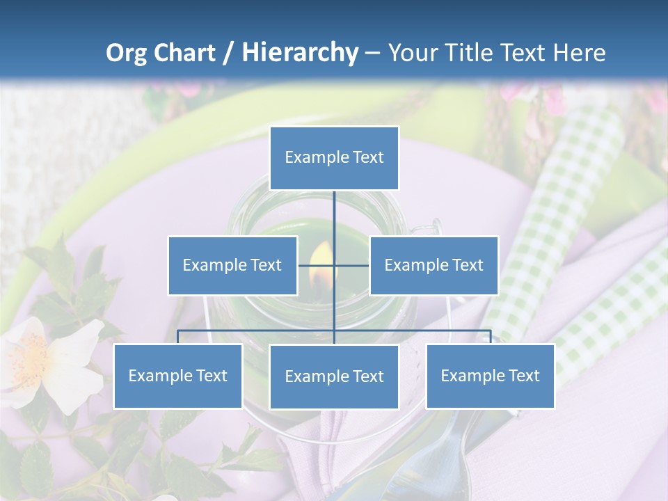 Blank Place Setting Dinner PowerPoint Template