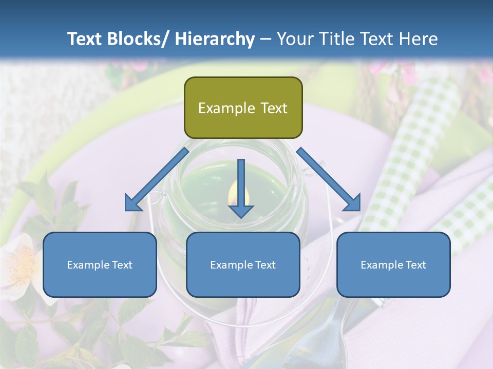 Blank Place Setting Dinner PowerPoint Template