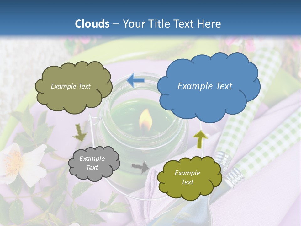Blank Place Setting Dinner PowerPoint Template