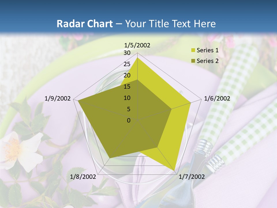 Blank Place Setting Dinner PowerPoint Template