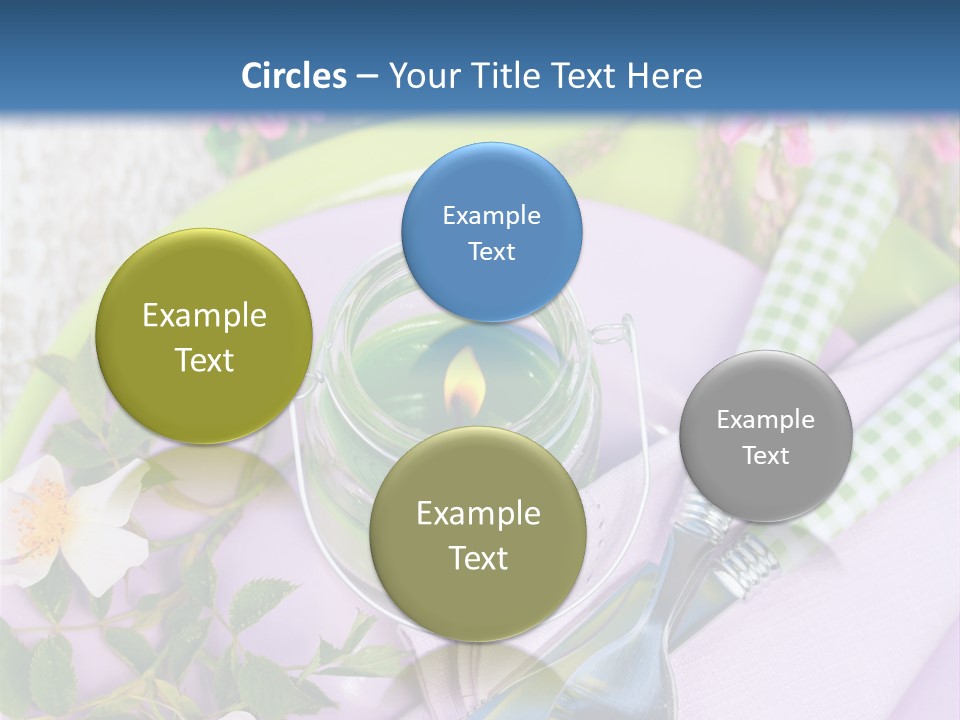 Blank Place Setting Dinner PowerPoint Template