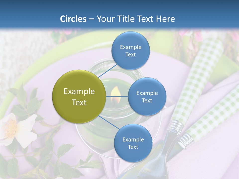 Blank Place Setting Dinner PowerPoint Template