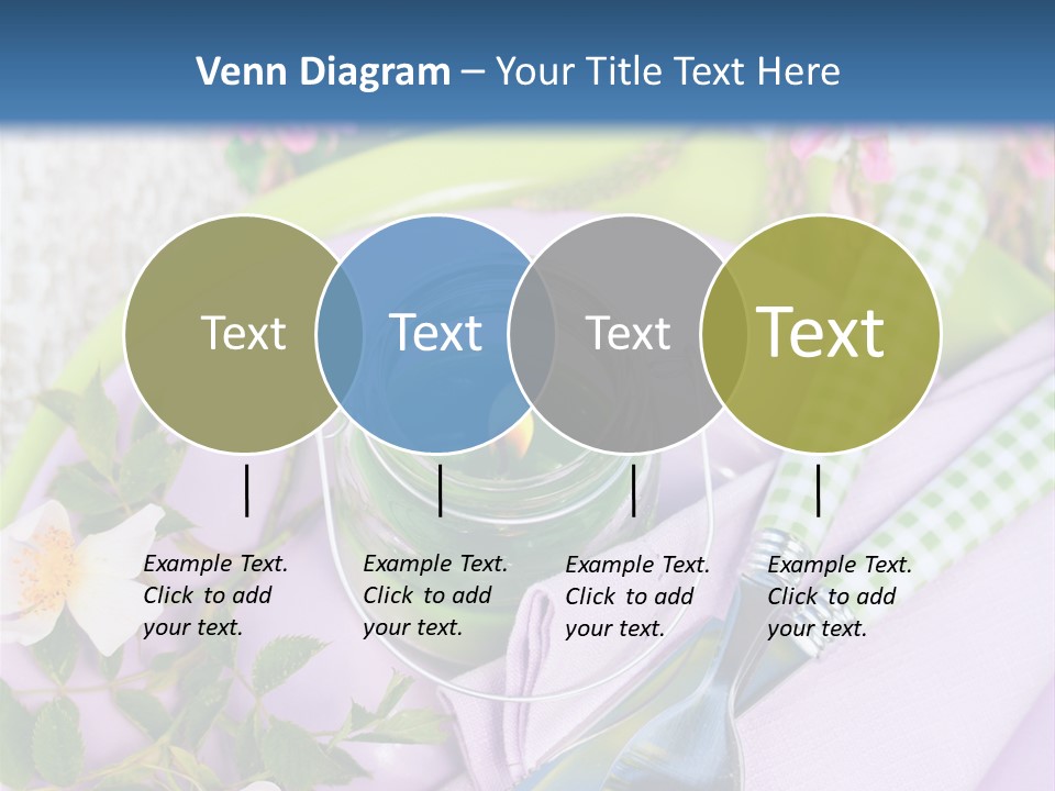 Blank Place Setting Dinner PowerPoint Template