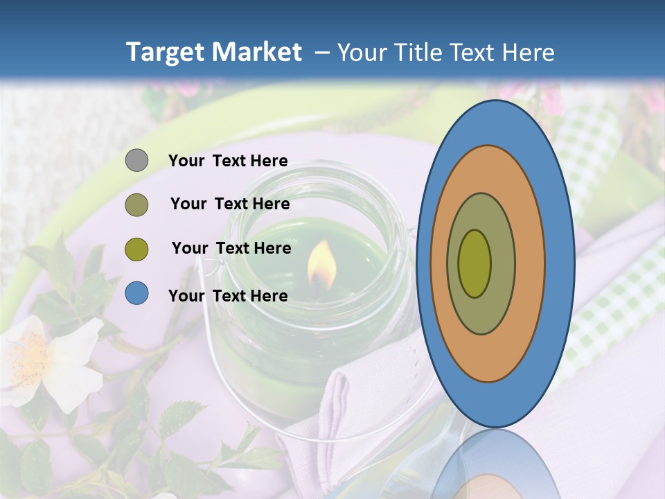 Blank Place Setting Dinner PowerPoint Template