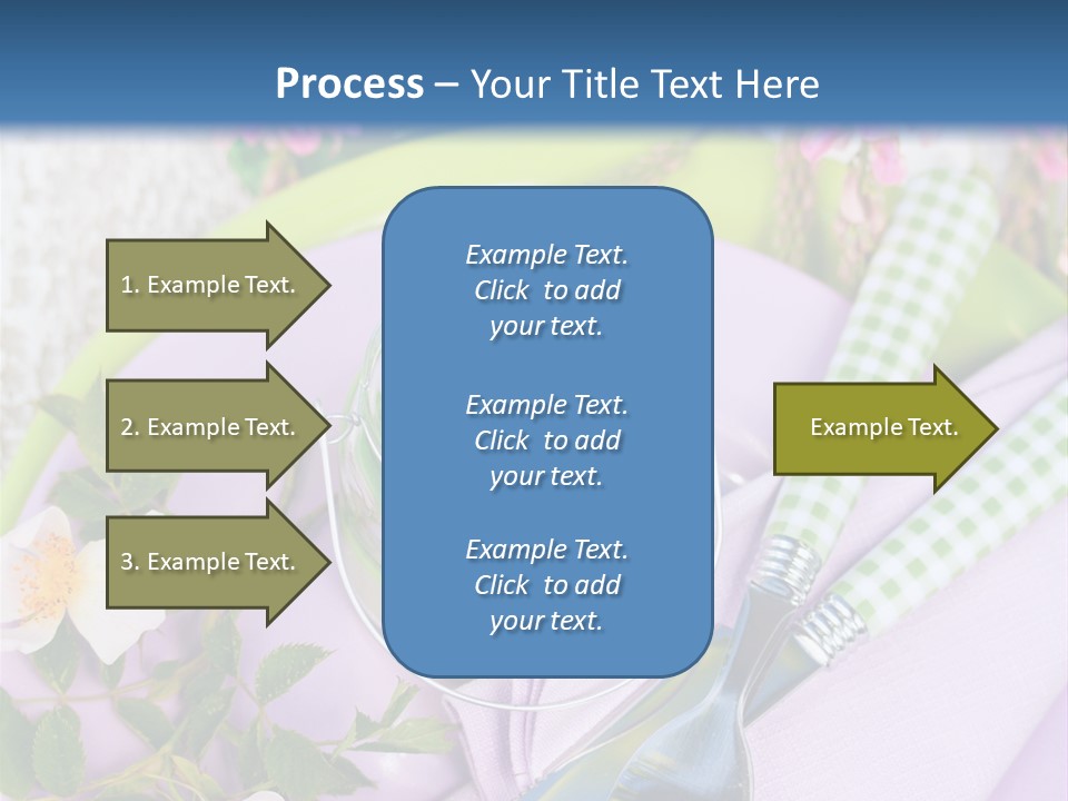 Blank Place Setting Dinner PowerPoint Template