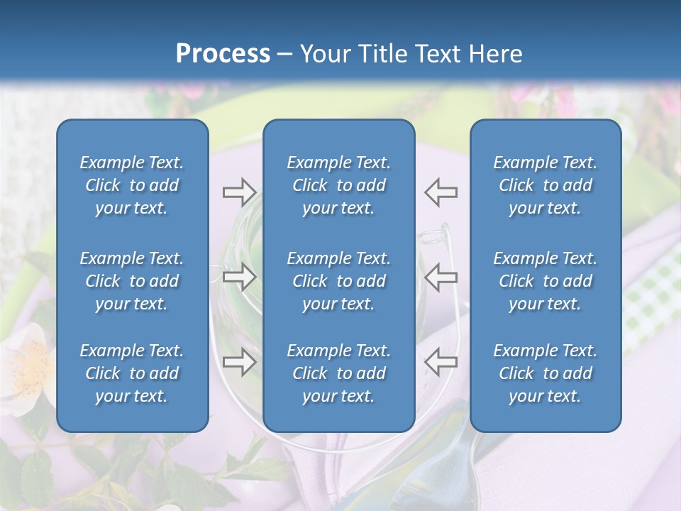 Blank Place Setting Dinner PowerPoint Template