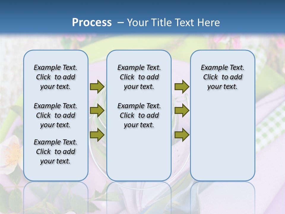 Blank Place Setting Dinner PowerPoint Template