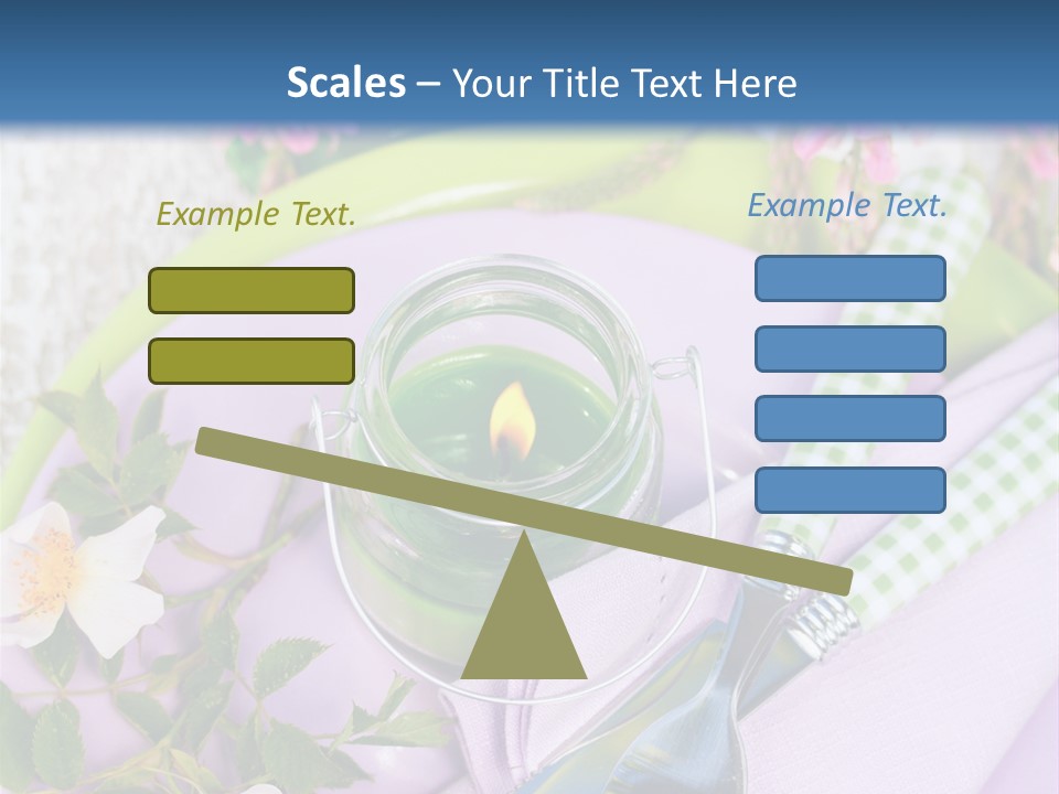 Blank Place Setting Dinner PowerPoint Template