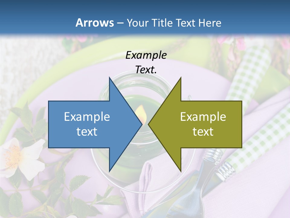Blank Place Setting Dinner PowerPoint Template