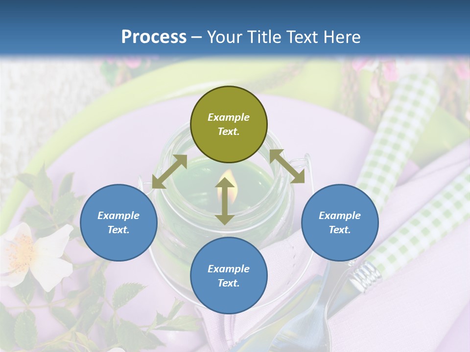 Blank Place Setting Dinner PowerPoint Template