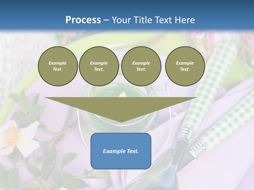 Blank Place Setting Dinner PowerPoint Template
