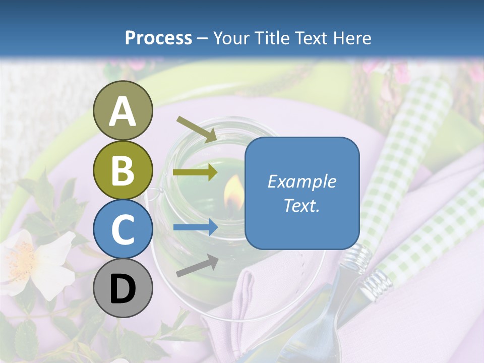 Blank Place Setting Dinner PowerPoint Template