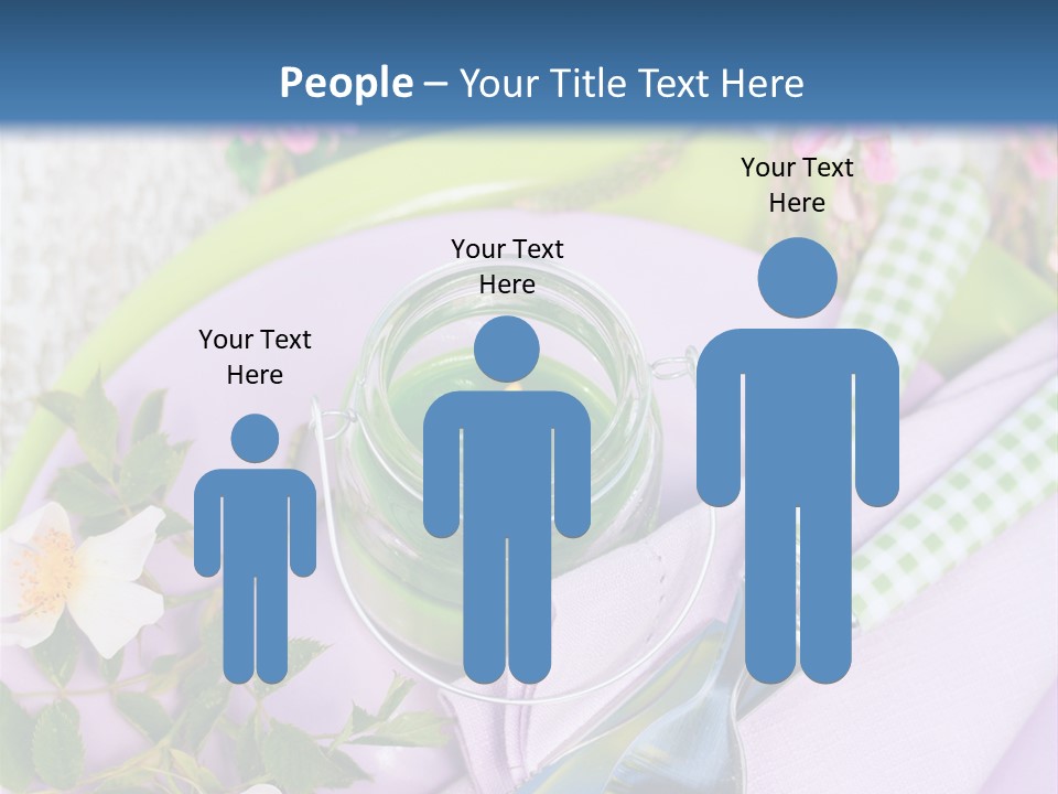 Blank Place Setting Dinner PowerPoint Template