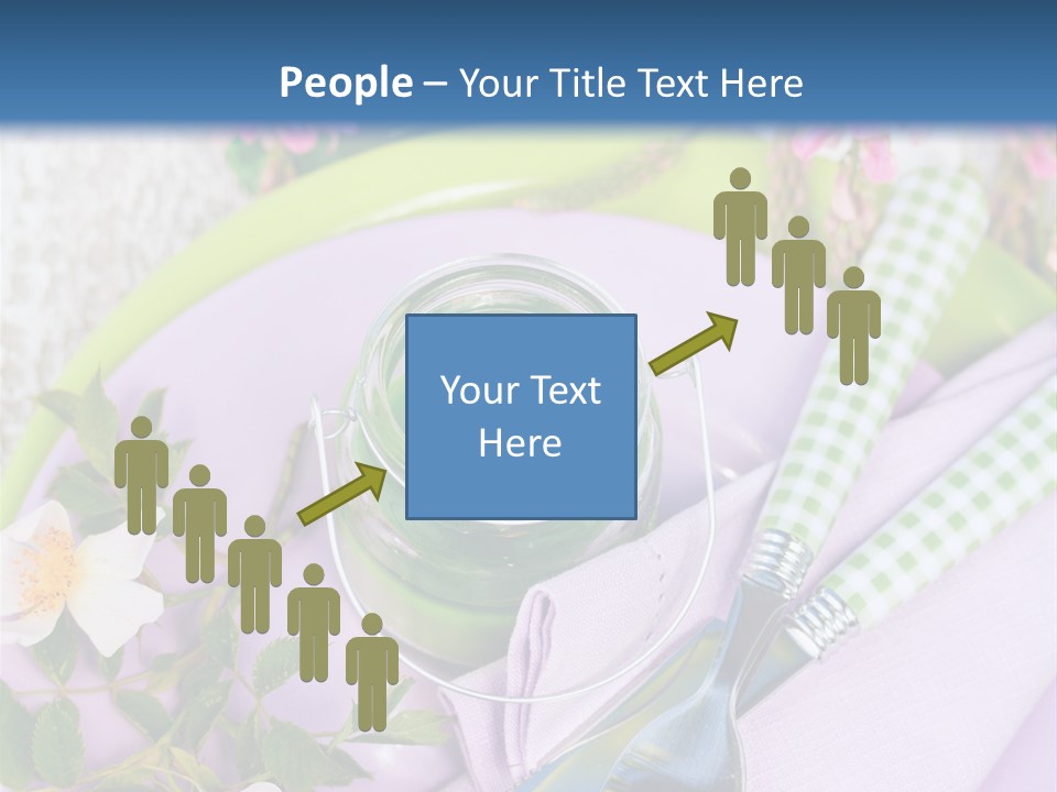 Blank Place Setting Dinner PowerPoint Template