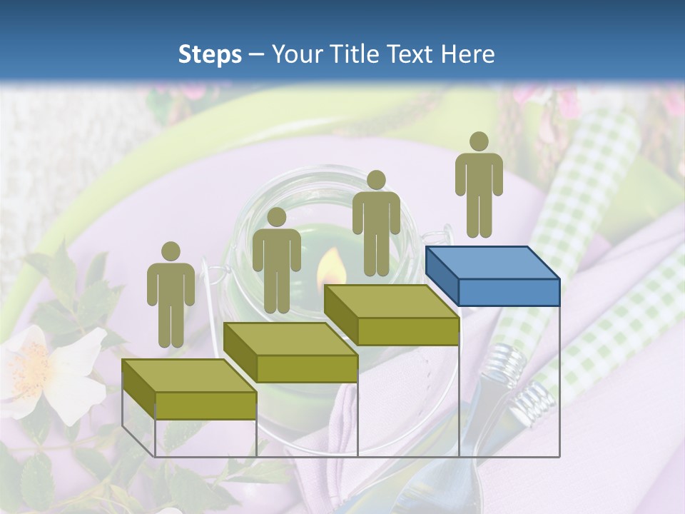 Blank Place Setting Dinner PowerPoint Template