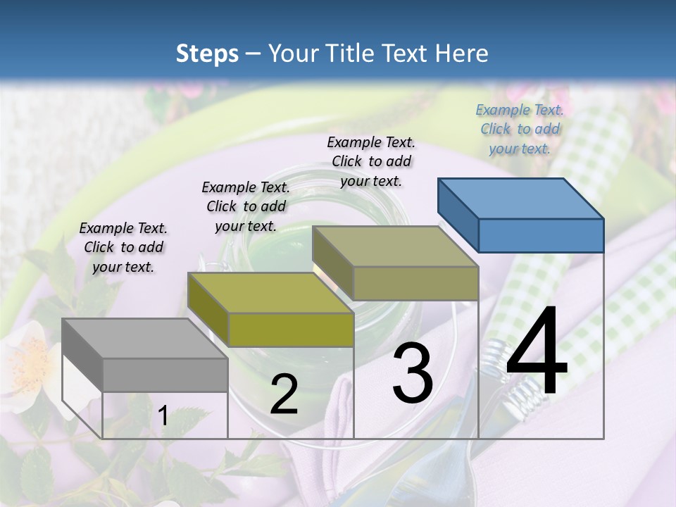 Blank Place Setting Dinner PowerPoint Template