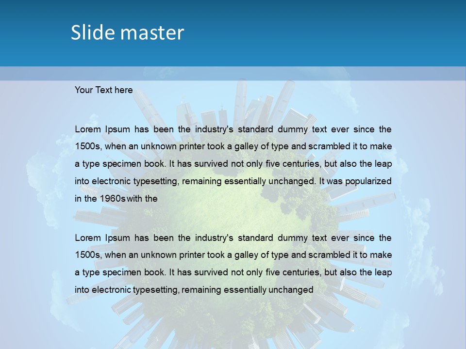 Circle Ecology Copy PowerPoint Template