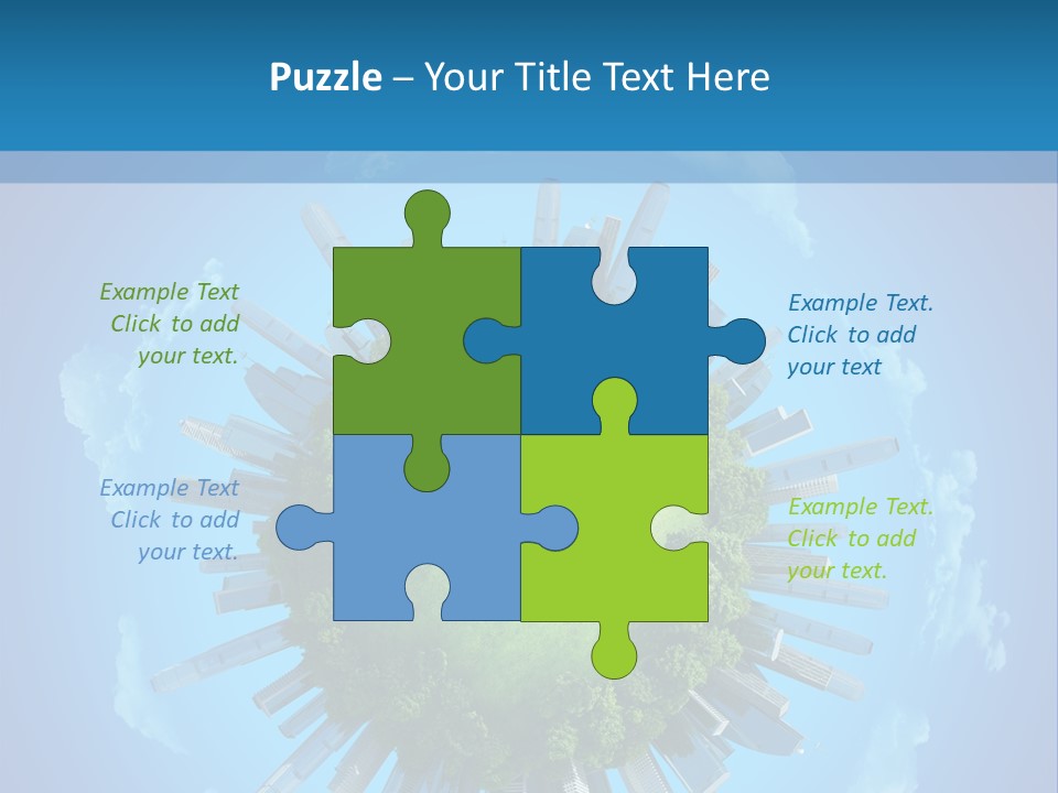 Circle Ecology Copy PowerPoint Template