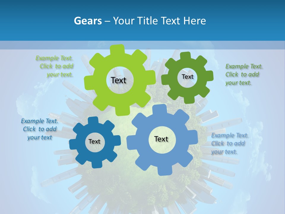 Circle Ecology Copy PowerPoint Template