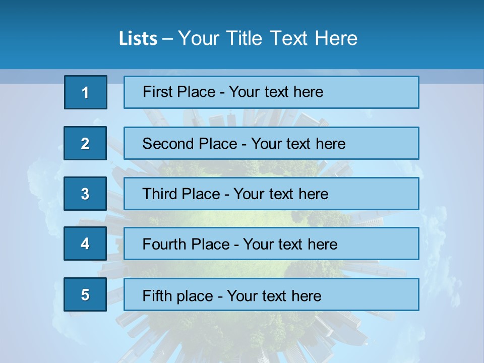 Circle Ecology Copy PowerPoint Template