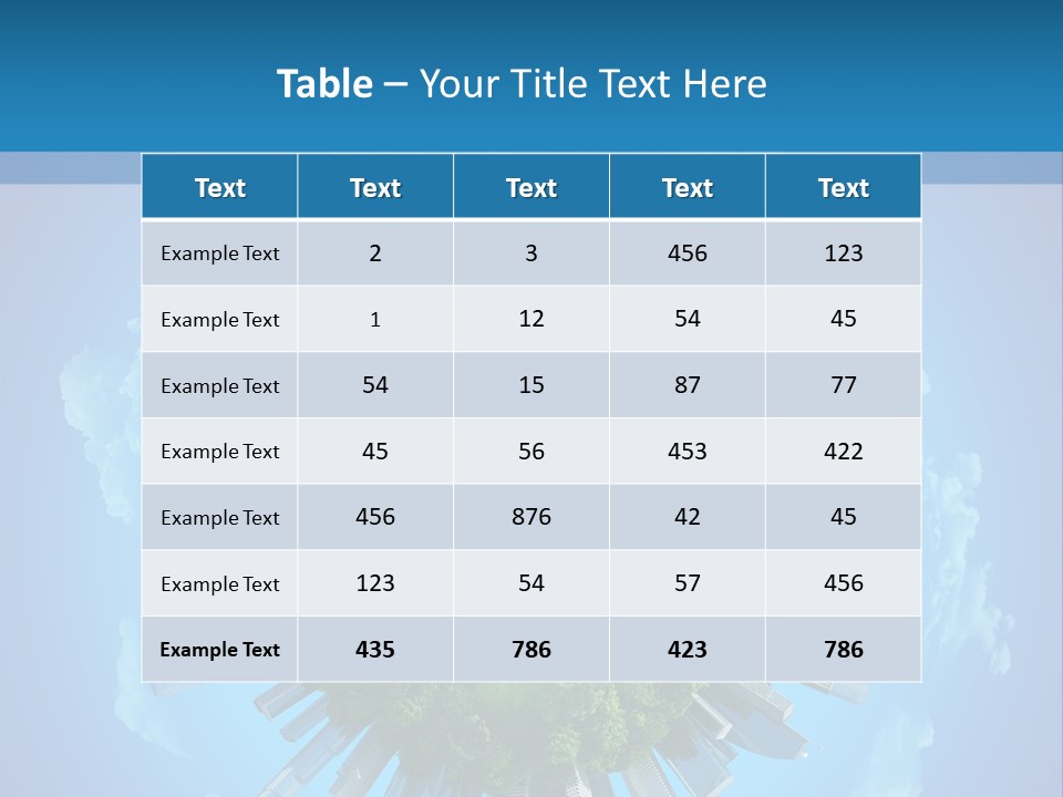 Circle Ecology Copy PowerPoint Template