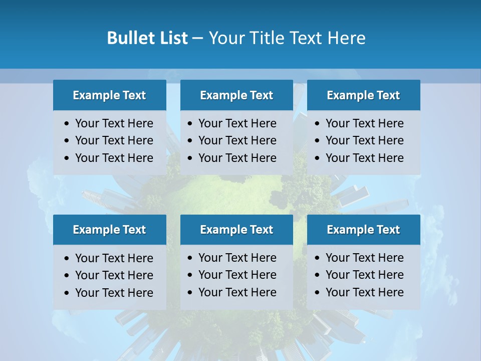 Circle Ecology Copy PowerPoint Template