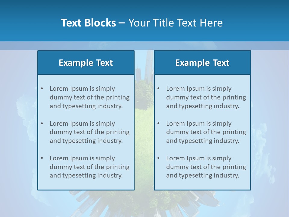 Circle Ecology Copy PowerPoint Template