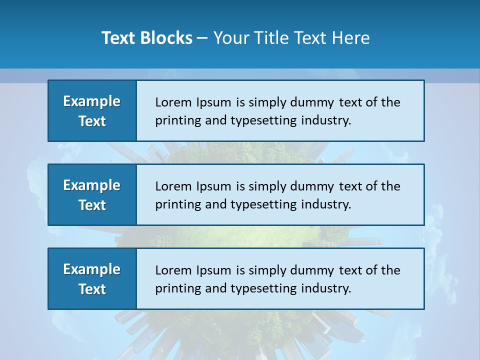 Circle Ecology Copy PowerPoint Template