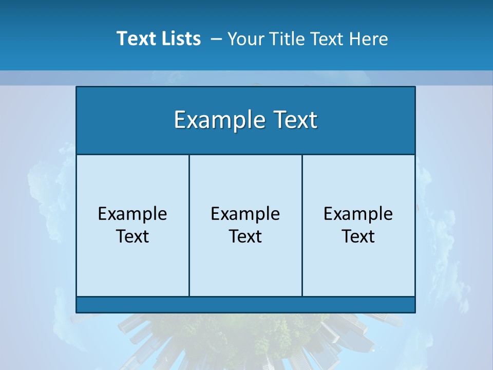 Circle Ecology Copy PowerPoint Template