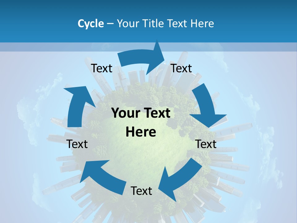 Circle Ecology Copy PowerPoint Template