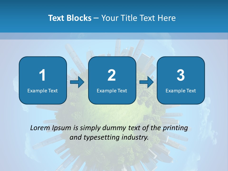 Circle Ecology Copy PowerPoint Template